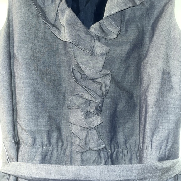 Ann Taylor Ruffle Sheath Dress with Belt - Picture 4 of 13